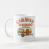 Caravan Weirdo Retro Camping Design Koffiemok (Links)