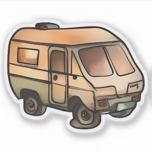  caravanavontuur sticker (Voorkant)