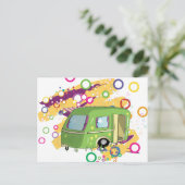 caravanpark briefkaart (Staand voorkant)