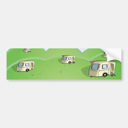 caravanpark bumpersticker (Voorkant)