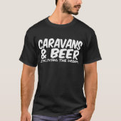CARAVANS EN BEER grappig kerstcadeau T-shirt (Voorkant)