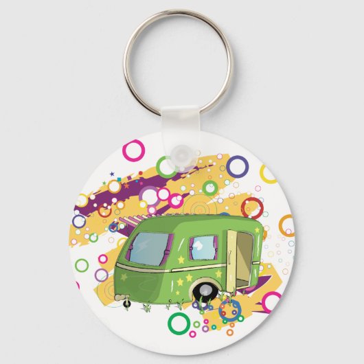caravans sleutelhanger (Voorkant)