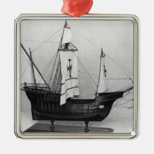 Caravel of Christoffel Columbus Metalen Ornament