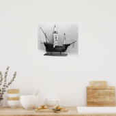 Caravel of Christoffel Columbus Poster (Keuken)