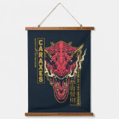 Caraxes Hoofd Jaar van de Draak | 恭喜發財 Hangend Wandkleed (Voorkant)
