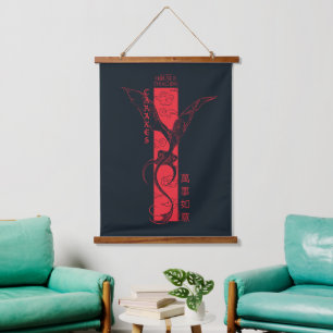 Caraxes in Flight Banner Chinees Nieuwjaar 萬事如意 Hangend Wandkleed