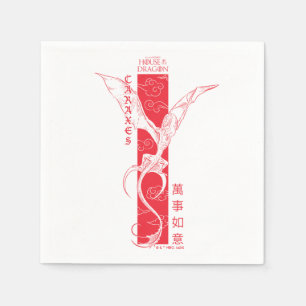 Caraxes in Flight Banner Chinees Nieuwjaar 萬事如意 Servet