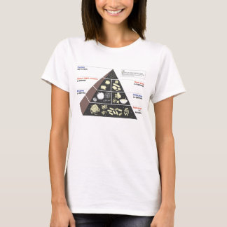Carb Lover's voedselpiramide T-shirt