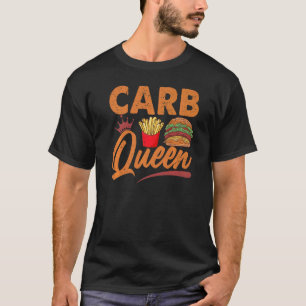 Carb Queen Burger en Fries Fast Food T-shirt