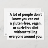 Carb-vrij Briefkaart (Voorkant / Achterkant)