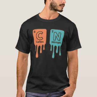 Carbon 6 Nitrogen 7 Funny Periodic Table Science M T-shirt
