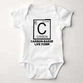 Carbon Based Life Form Funny Baby Draag Romper (Voorkant)