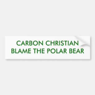 CARBON CHRISTIANBLAME HET POLAIRE BEER BUMPERSTICKER