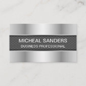 Carbon Fiber Black | Metaal Visitekaartje (Voorkant)