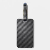 Carbon Fiber Pattern Bagagelabel (Achterkant verticaal)