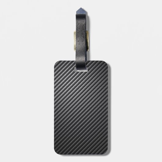 Carbon Fiber Pattern Bagagelabel (Achterkant verticaal)