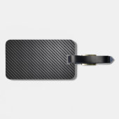 Carbon Fiber Pattern Bagagelabel (Achterkant horizontaal)