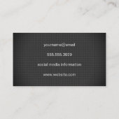 Carbon Fiber Pattern Visitekaartje (Achterkant)