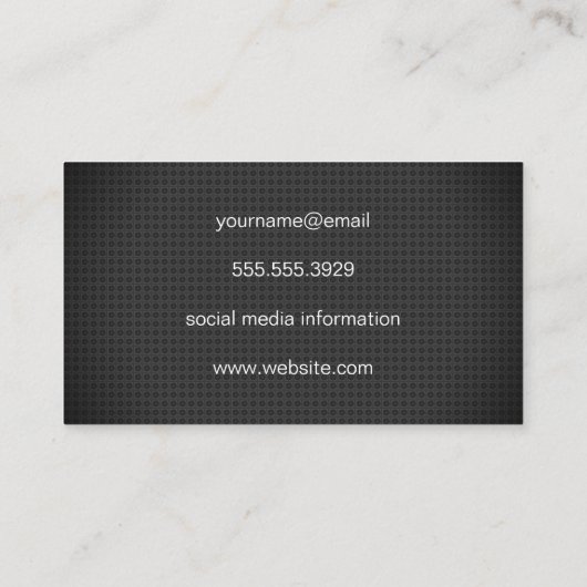Carbon Fiber Pattern Visitekaartje (Achterkant)