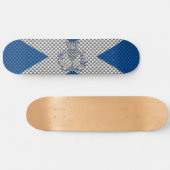 Carbon Fiber Print Schotse vlag Skateboard (Horizontaal)