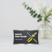 Carbon Fibre Handyman Repair Tools Electron Visitekaartje (Staand voorkant)