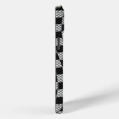 Carbon Fibre Style Racing Flag Wave Print Case-Mate iPhone Case (Achterkant / Rechts)