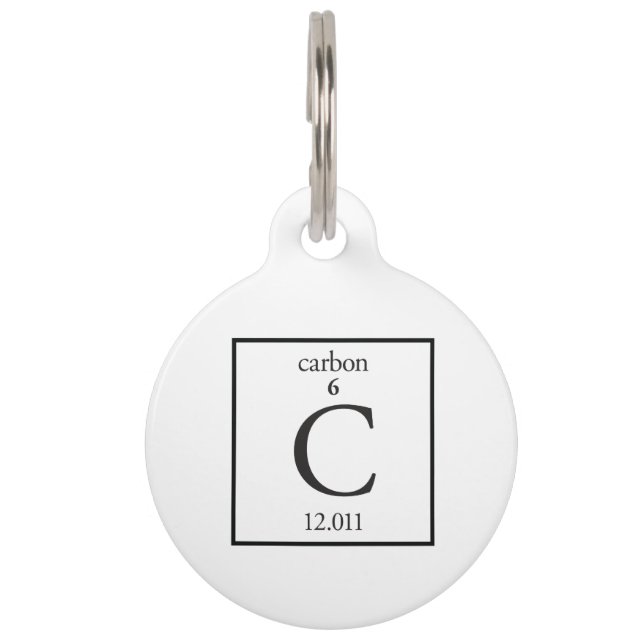 Carbon Huisdierpenning (Voorkant)