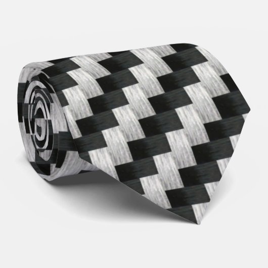 Carbon Stropdas (Opgerold)