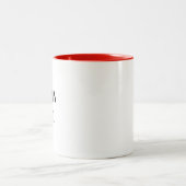 "Carburant cérébral" Drôle café Mug (Centre)