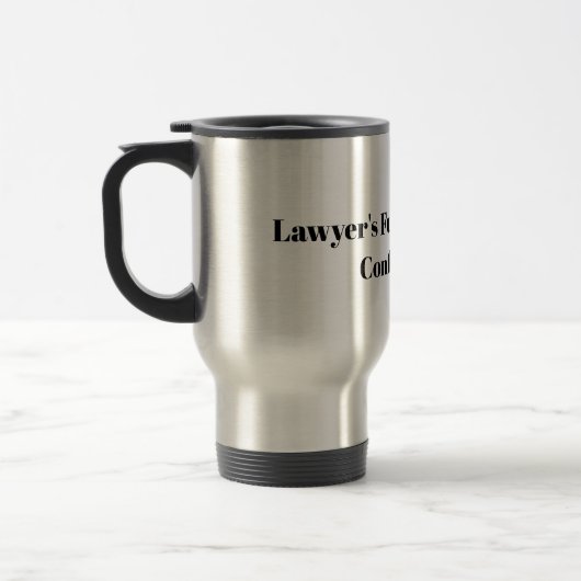 Carburant de l'avocat : Café et Mug de voyage de c (Gauche)