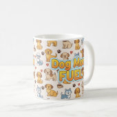 Carburant de maman de chien - Cute café Mug pour l (Devant droit)