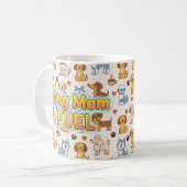 Carburant de maman de chien - Cute café Mug pour l (Devant gauche)