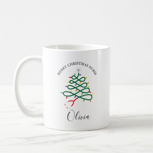 Carburant des infirmières - Mug de Noël mignonne s (Gauche)