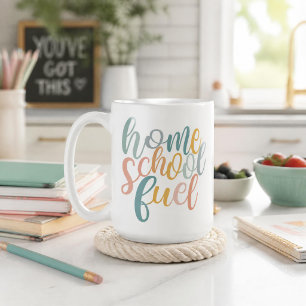 Carburant pour l'école à la maison Mug à café drôl