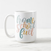 Carburant pour l'école à la maison Mug à café drôl (Gauche)