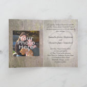 Carburant sculpté dans l'arbre Carte Faire-part de (Intérieur)