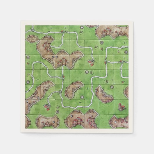 Carcassone Board servetten (Voorkant)