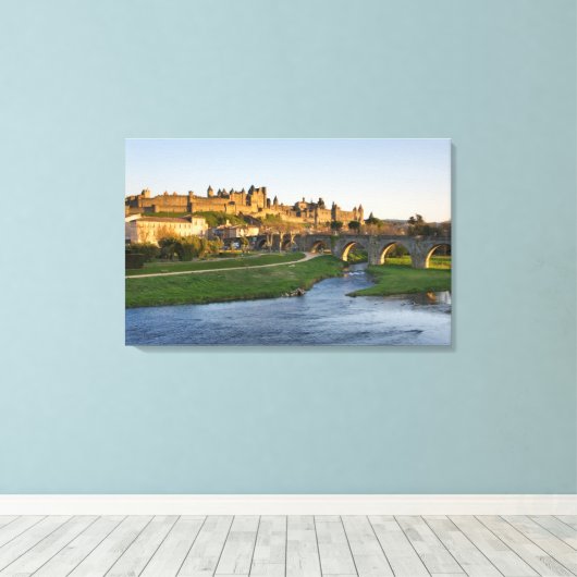 Carcassonne Canvas Afdruk (Insitu (Houten vloer))