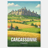 Carcassonne Frankrijk Reizen Magneet (Voorkant)