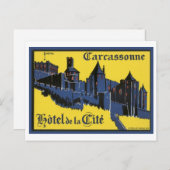 Carcassonne Hotel de la Cite Briefkaart (Voorkant / Achterkant)