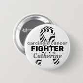 Carcinogene kanker Witte Button (Voorkant /achterkant)