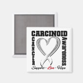 Carcinogene kankerbewustwording Hartlint Magneet (Voorkant / Achterkant)