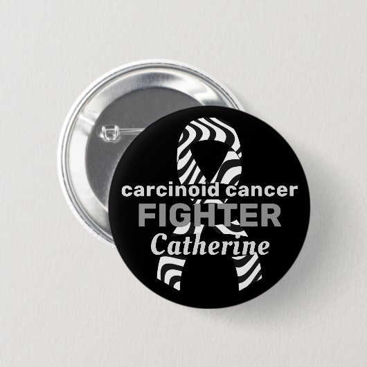 Carcinoïde kanker Zwarte Button (Voorkant /achterkant)
