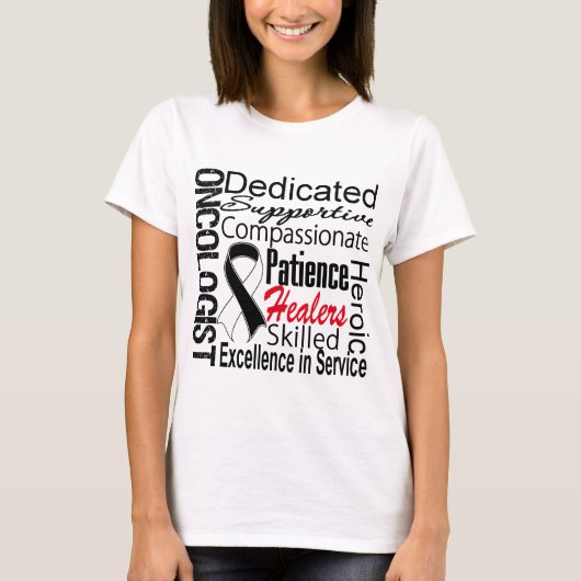 Carcinoïde Oncoloog Collage T-shirt (Voorkant)