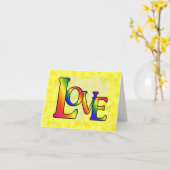 Card14.11.40.4 CARTE POUR NOTES HEART avec SMILE (Fleur jaune)
