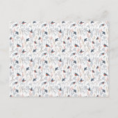 Card (10,8 x 14,2 cm) - Bird Pattern Briefkaart (Voorkant)