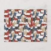 Card (10,8 x 14,2 cm) - Christmas Pattern Briefkaart (Voorkant)