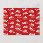 Card (10,8 x 14,2 cm) - Christmas Pattern Briefkaart (Voorkant)