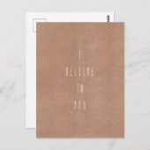 Card (10,8 x 14,2 cm) - I Believe In You Briefkaart (Voorkant / Achterkant)