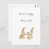 Card (10,8 x 14,2 cm) - Thank You! Briefkaart (Voorkant / Achterkant)